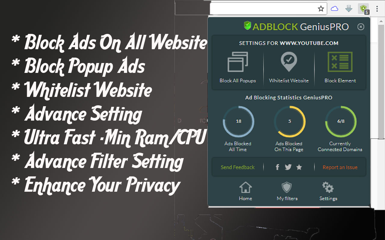 Genius PRO : Adblocker +Total Web Security截图3