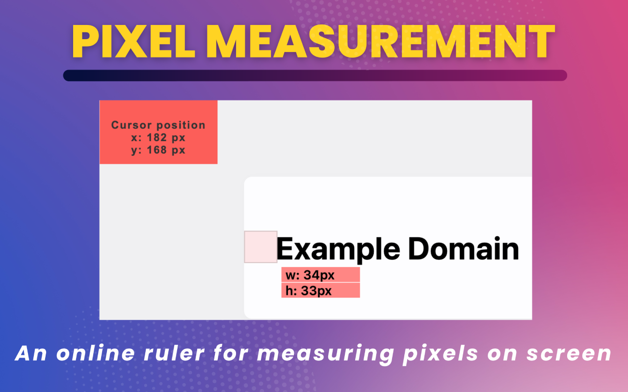 Pixel measurement — 在线标尺像素截图1
