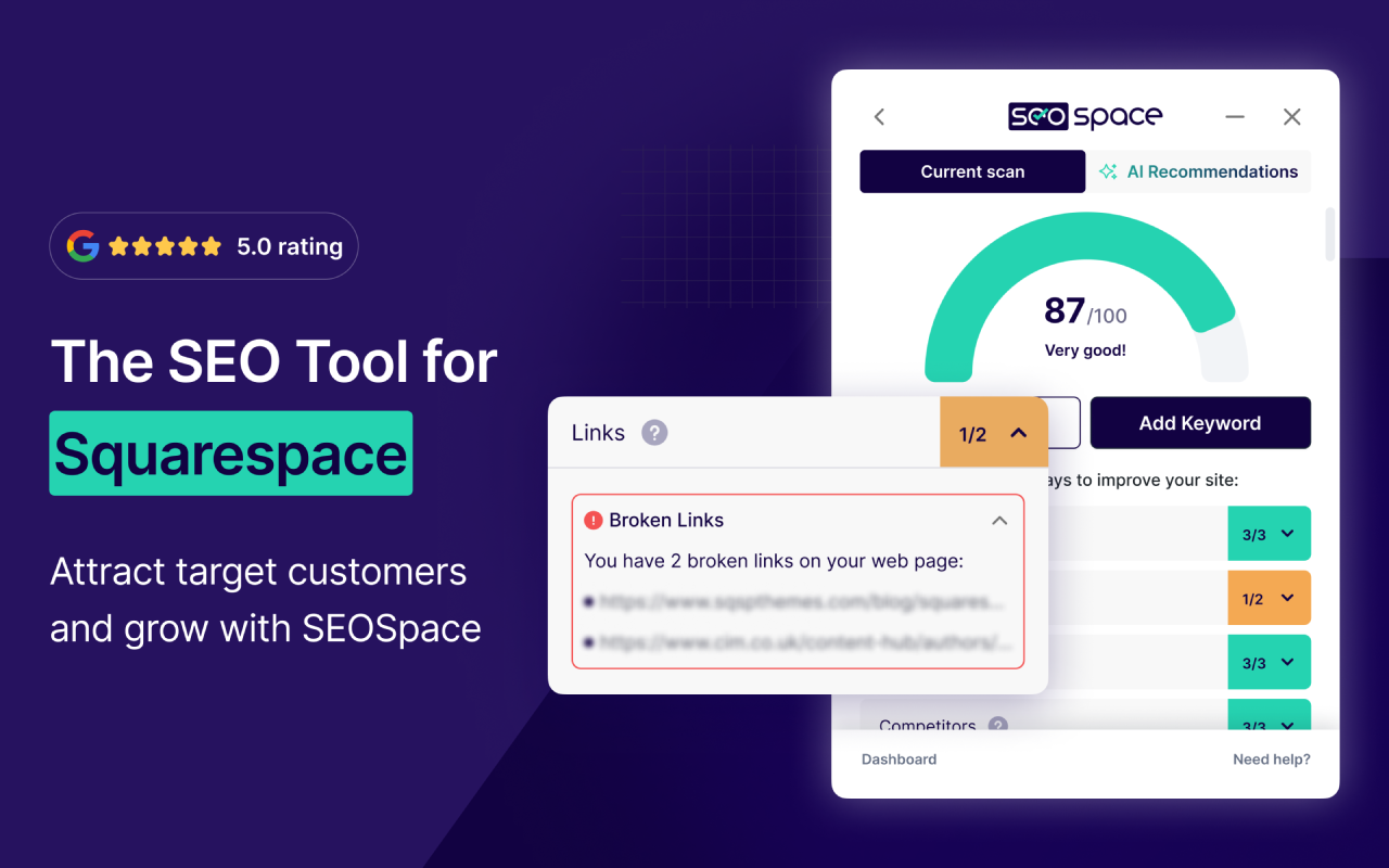 SEOSpace - The SEO Plugin for Squarespace截图1