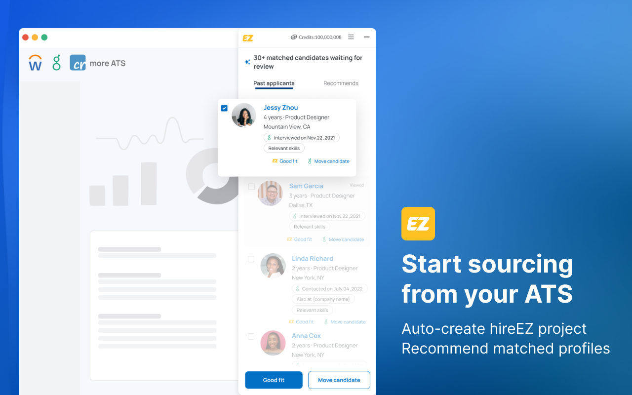 hireEZ for Chrome - Find and Engage Anyone, Anywhere.截图5