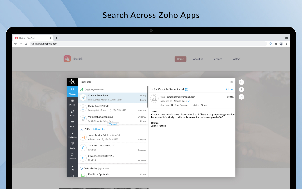 Zia Search from Zoho截图4