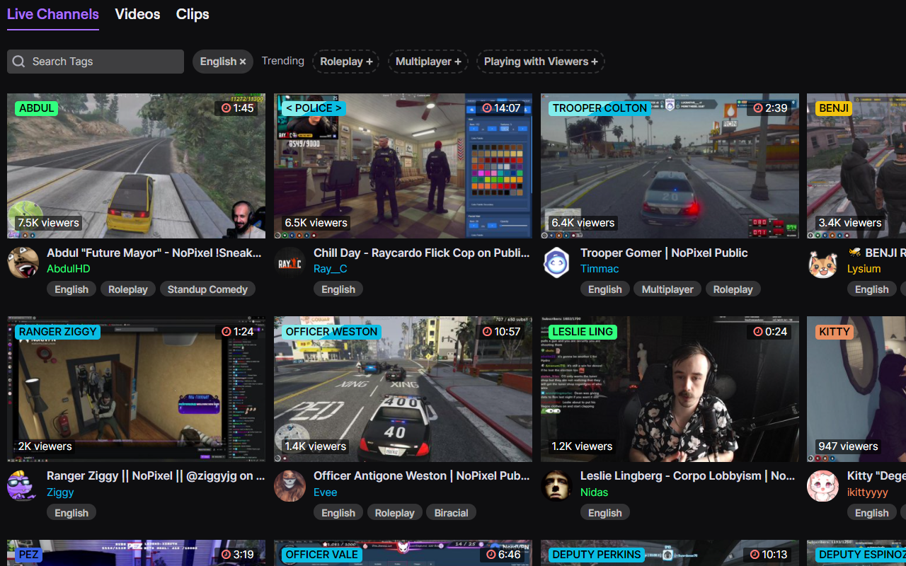 Twitch NoPixel Only截图2