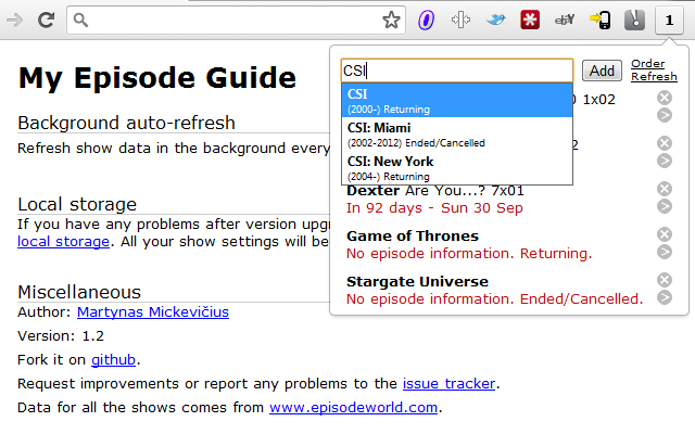 My Episode Guide截图3