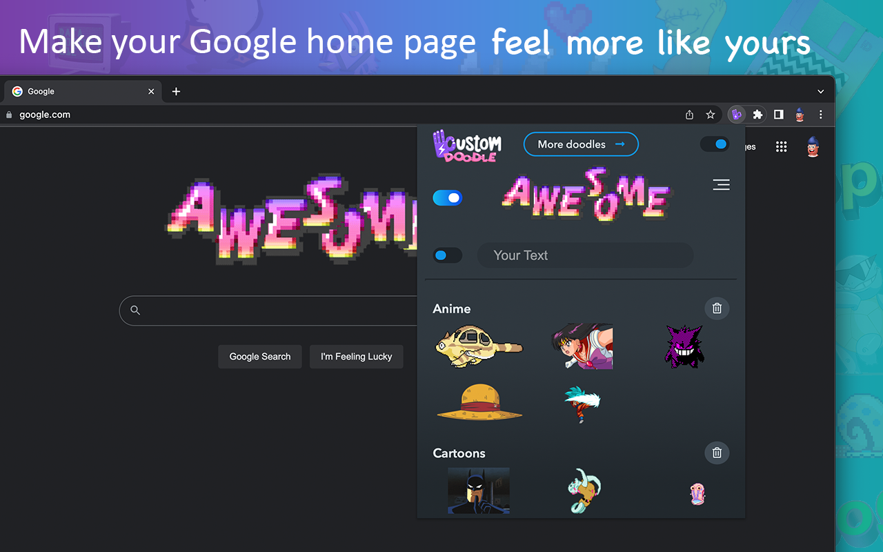 Google™ 特別塗鴉 - Google Chrome™ 自定義徽標截图3