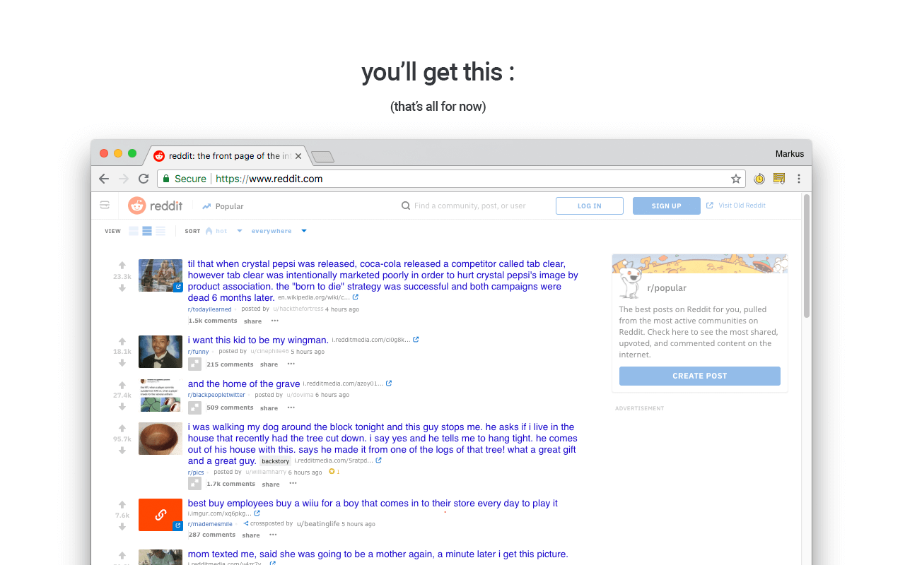 Simple Reddit截图2