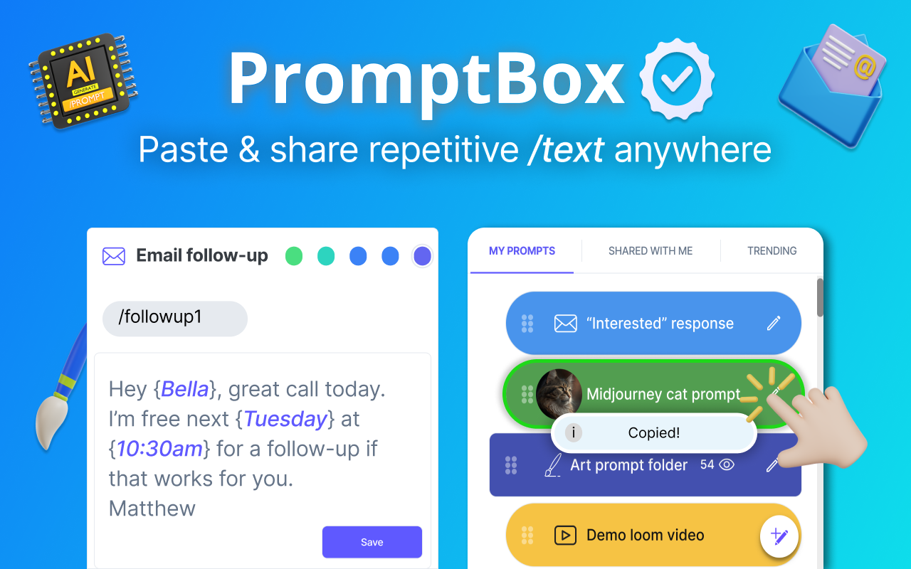 PromptBox: Organize frequently used text截图2