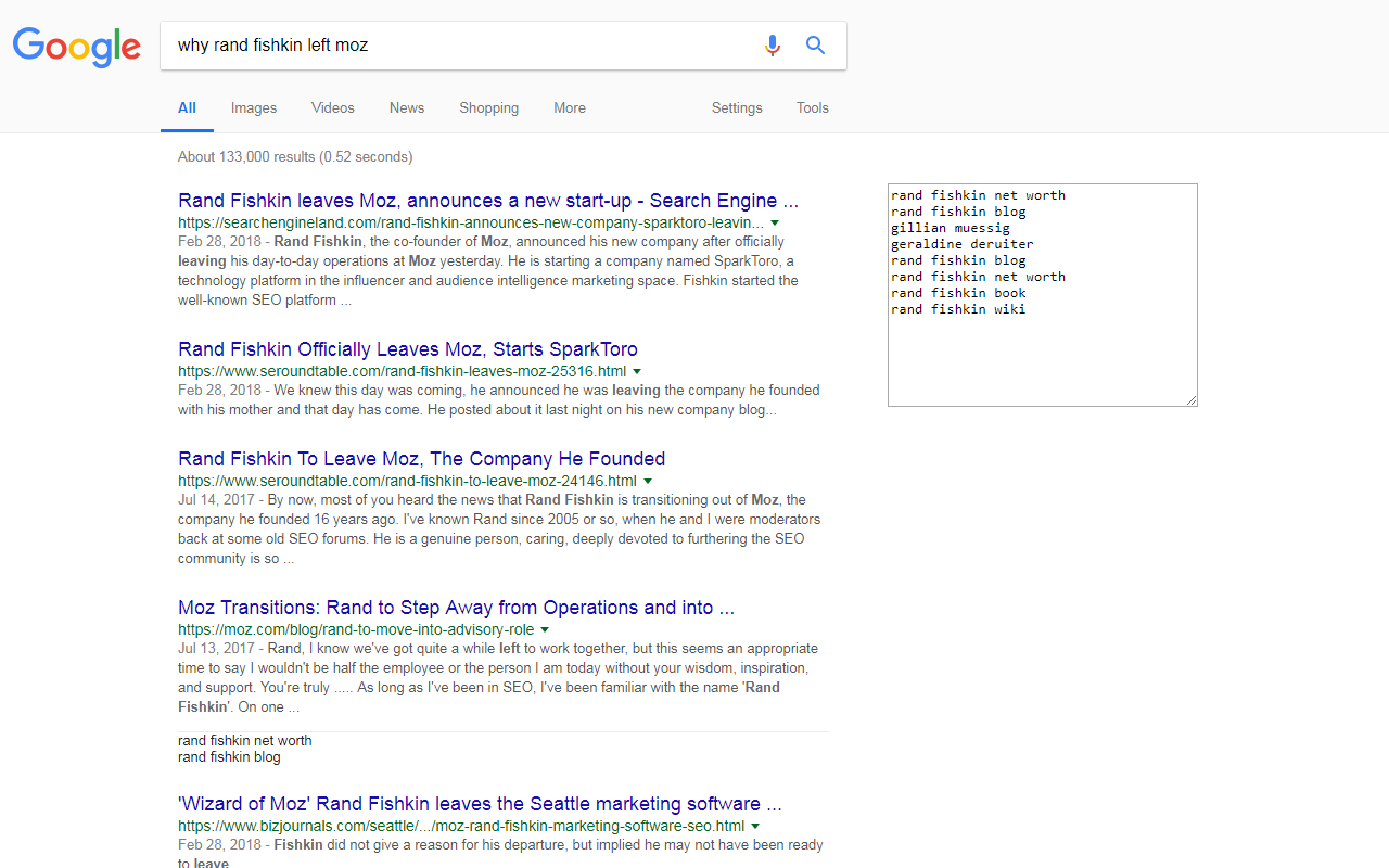 Extract People also search phrases in Google截图1