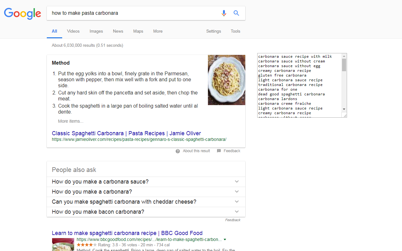 Extract People also search phrases in Google截图5