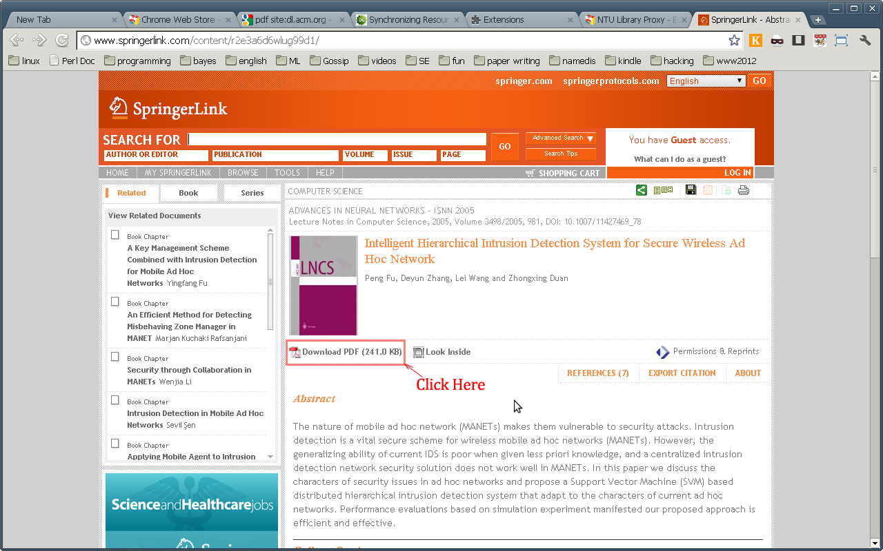 NTU Library Proxy截图1