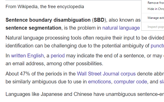 Sentence Segmenter截图1