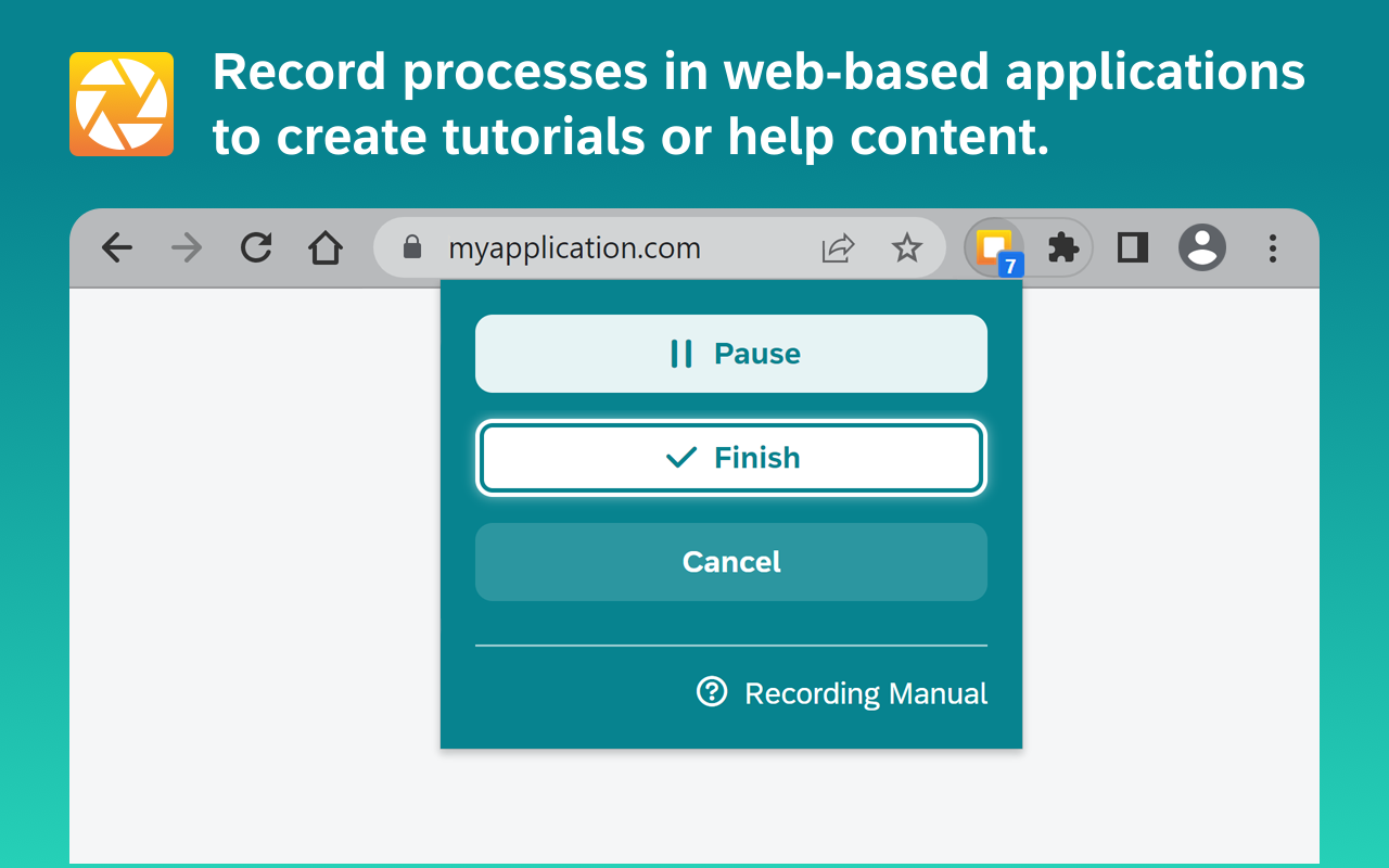 SAP Enable Now, browser application recorder截图4