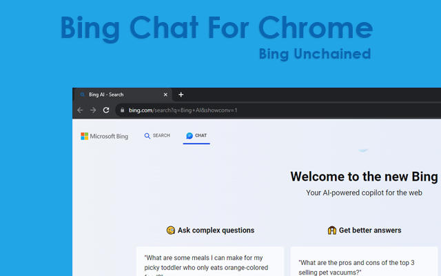 Bing Chat For Chrome Bing Unchained截图1