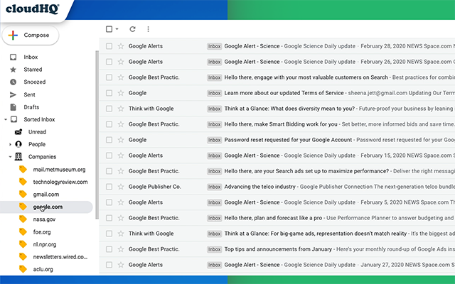 Sort Gmail Inbox by cloudHQ截图4
