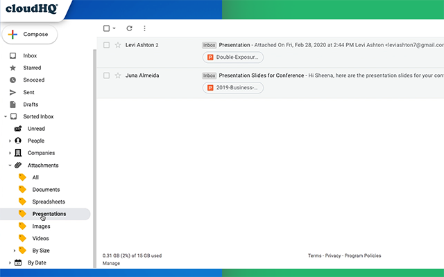 Sort Gmail Inbox by cloudHQ截图5