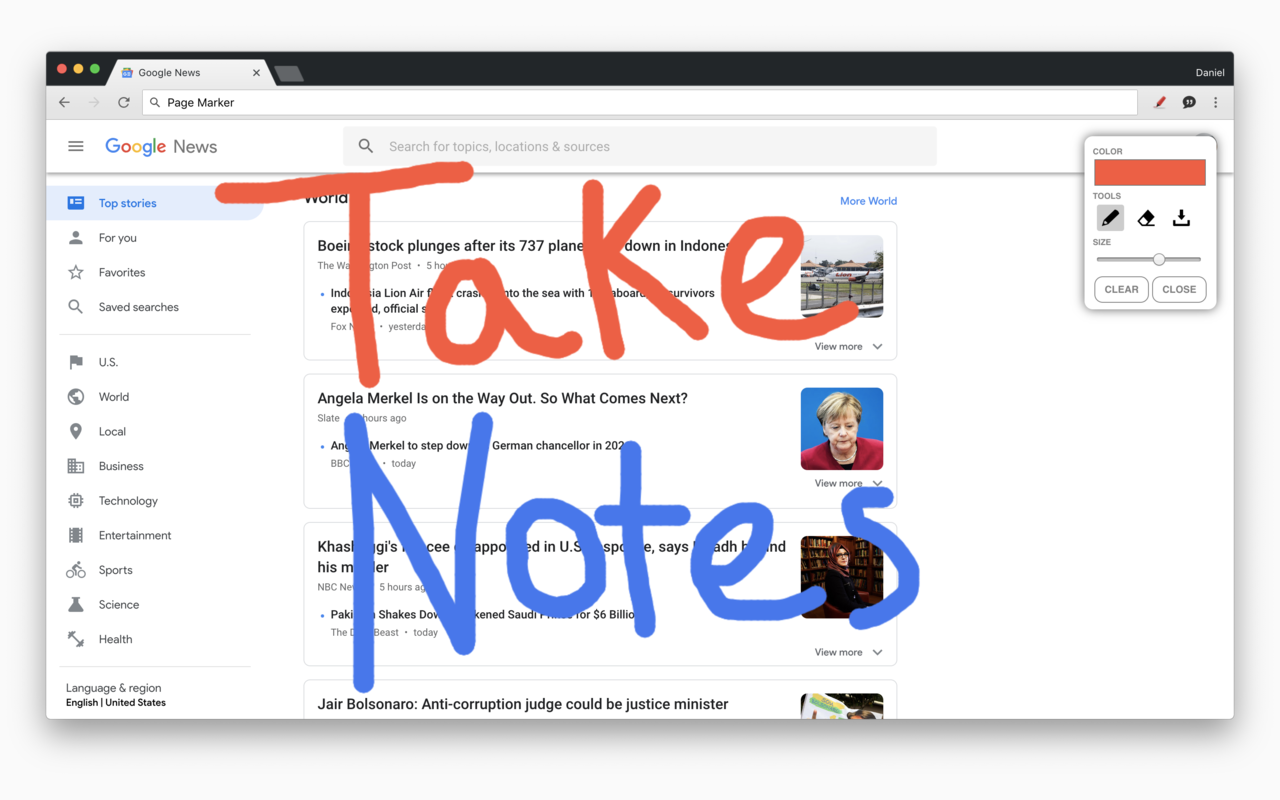 Page Marker - Draw on Web截图1