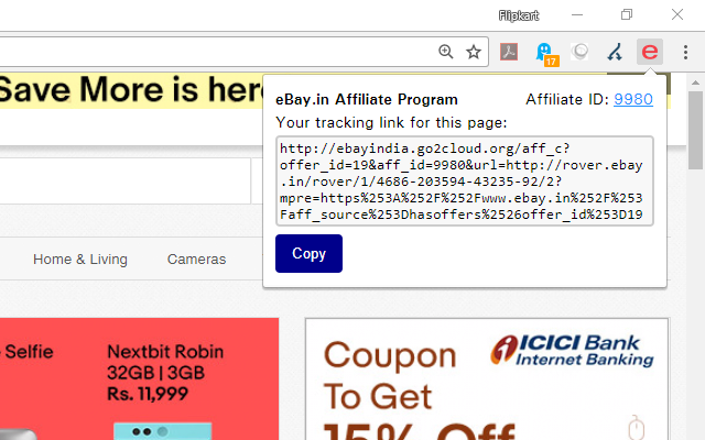 eBay.in Affiliate Link Generator截图3