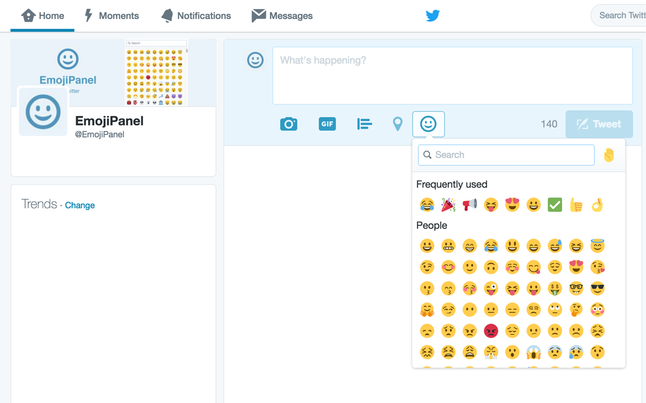 EmojiPanel for Twitter (Previously EmojiT)截图2