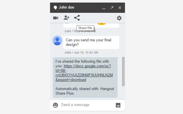 Hangout Share Plus beta截图1