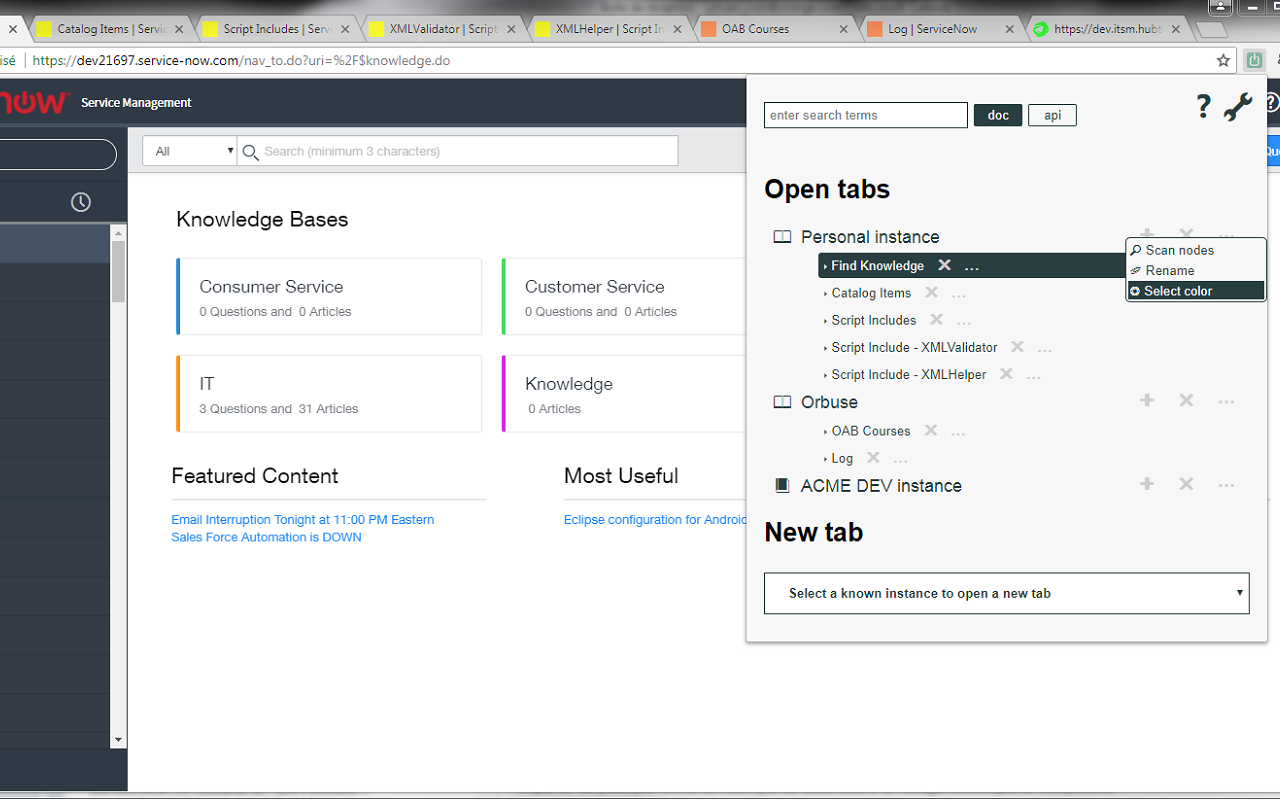 ServiceNow tool belt截图3