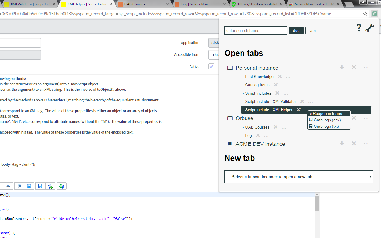 ServiceNow tool belt截图4