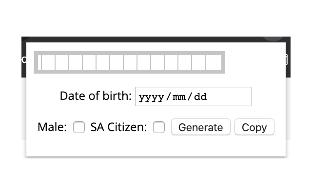 SA ID Number Tools截图1
