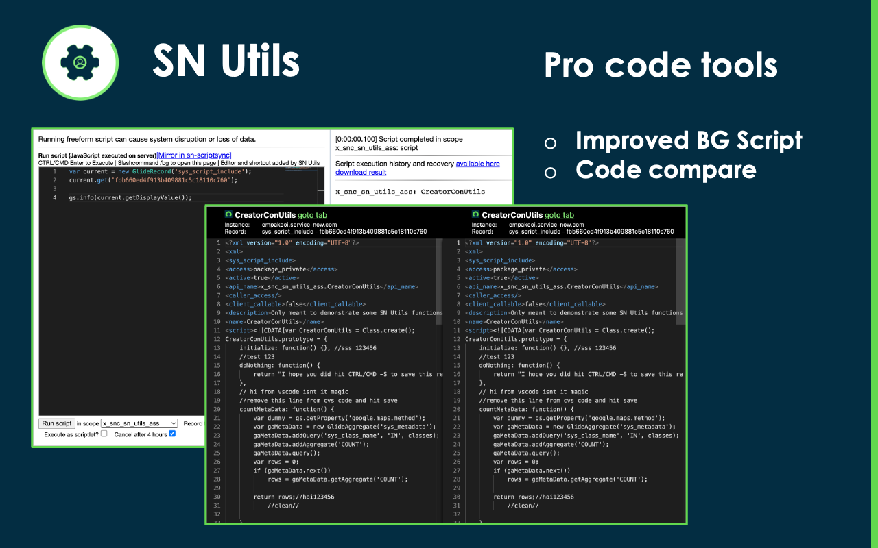 SN Utils - Tools for ServiceNow截图1