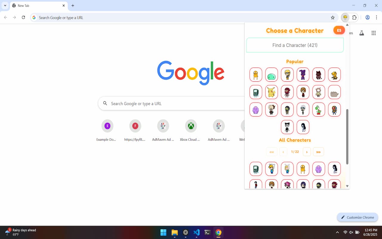 Sugoi Shimeji - Cute Browser Pets截图4