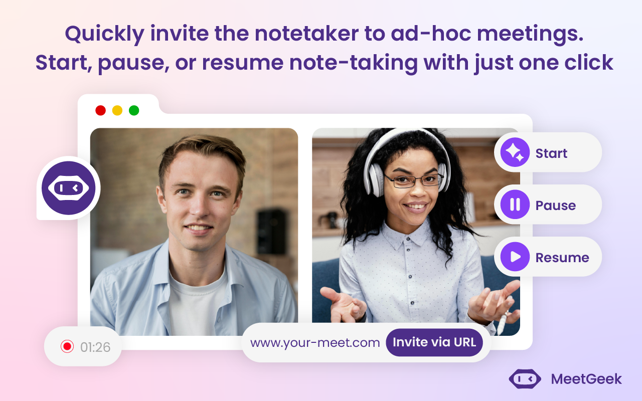 MeetGeek: AI Meeting Notes, Transcripts & Screen Recording截图5