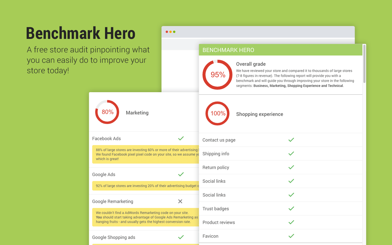 Benchmark Hero: Free Audit & SEO Analysis截图1