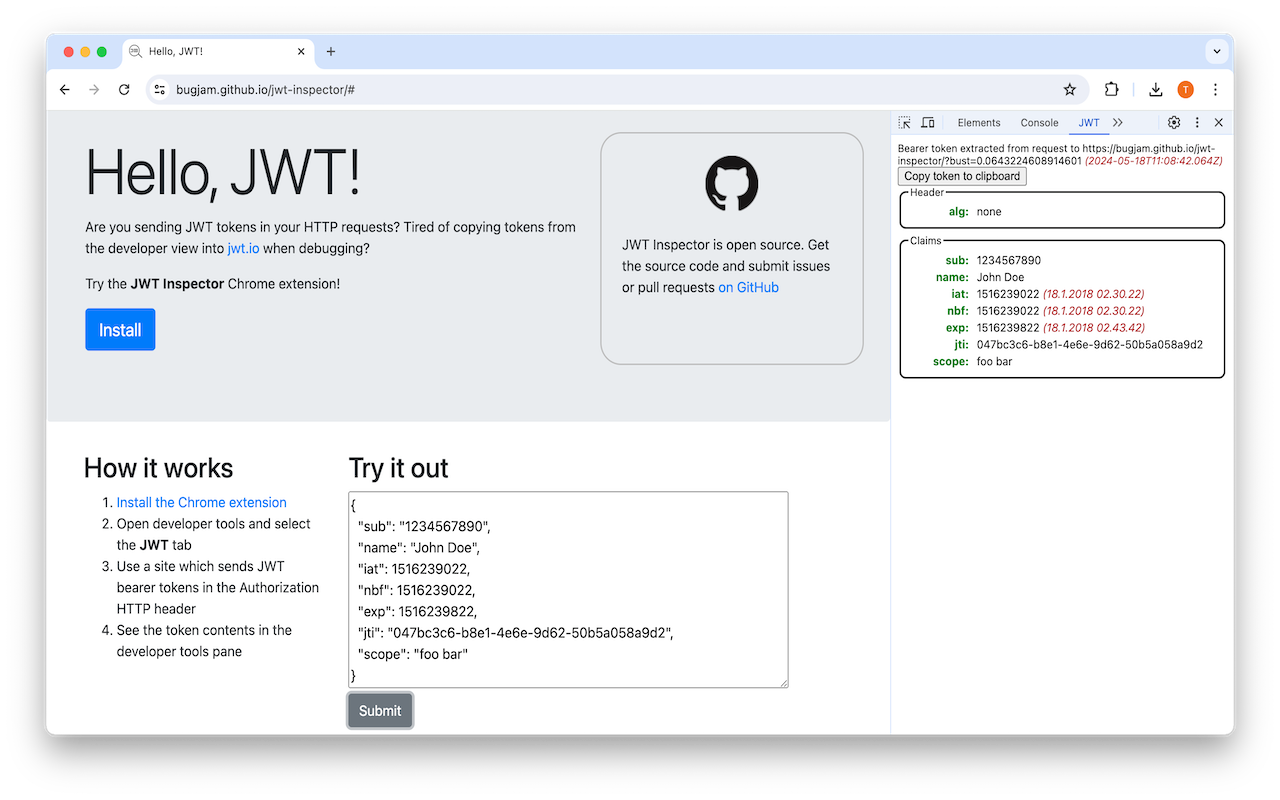 JWT Inspector截图2