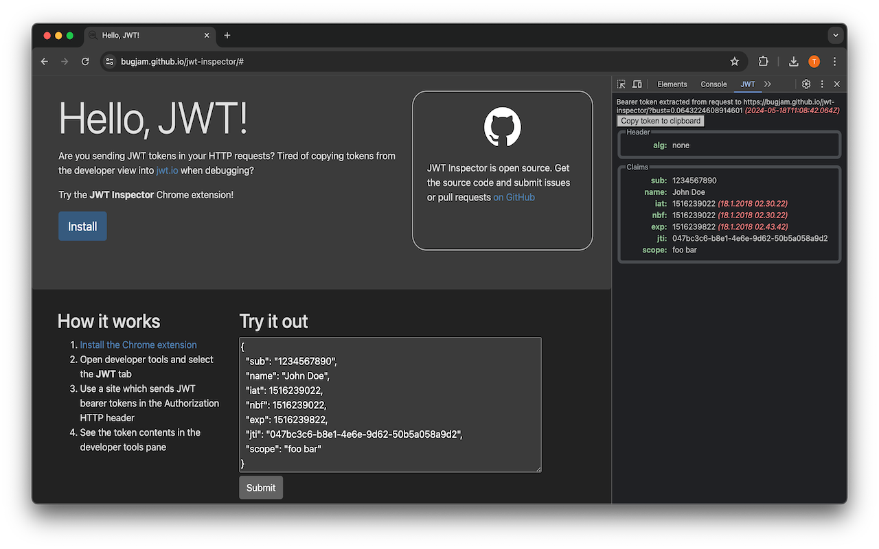 JWT Inspector截图3