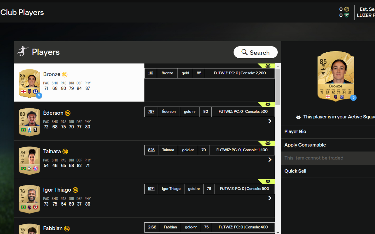 EA FC 26 Price helper截图1