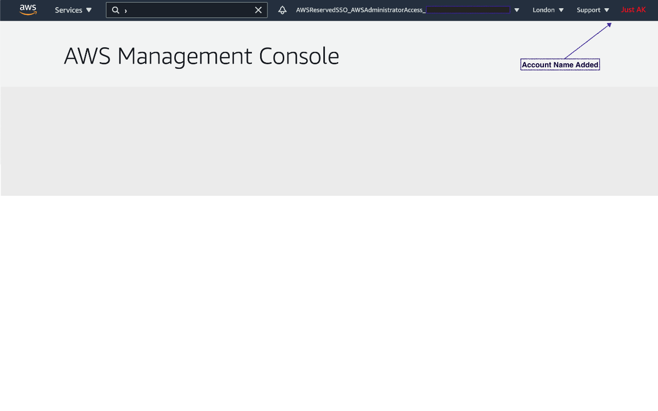 AWS Console Title Bar截图1