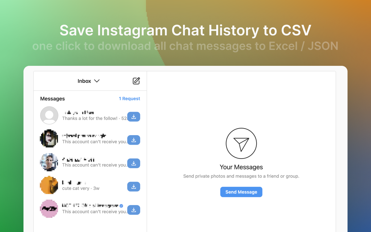 DMSaver - Export Chat Messages截图2