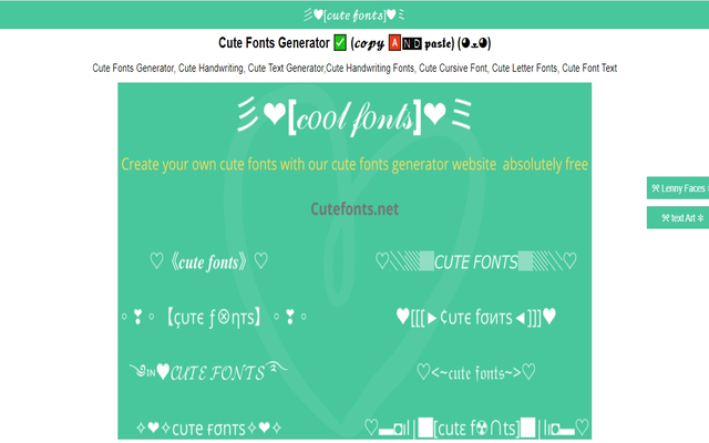 Cute Fonts 𝓬𝓸𝓹𝔂 𝓹𝓪𝓼𝓽𝓮截图3