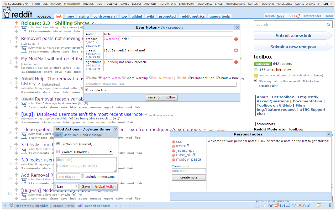 Moderator toolbox for reddit截图2