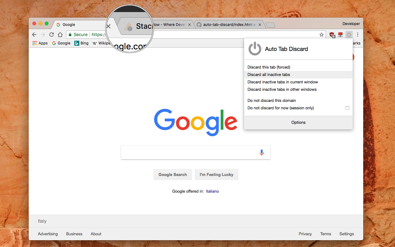 Auto Tab Discard (suspend)截图3