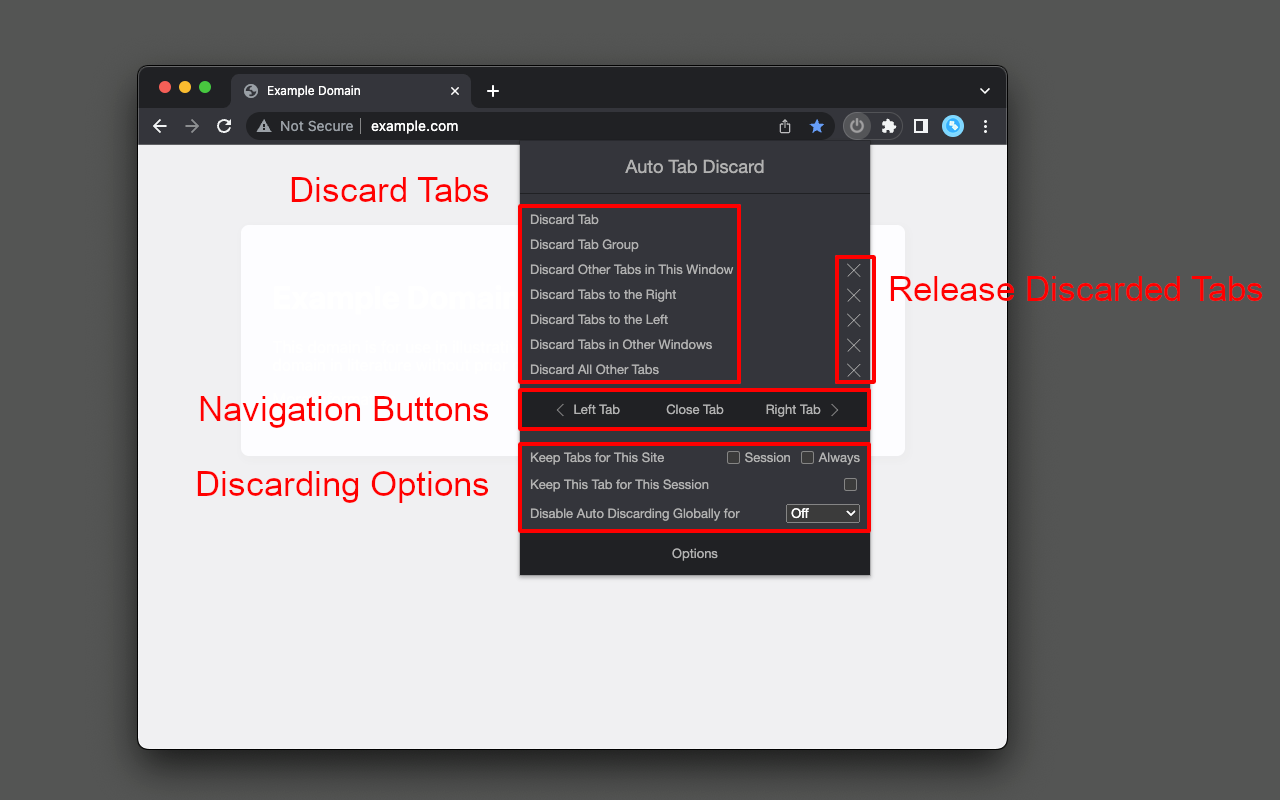 Auto Tab Discard (suspend)截图4