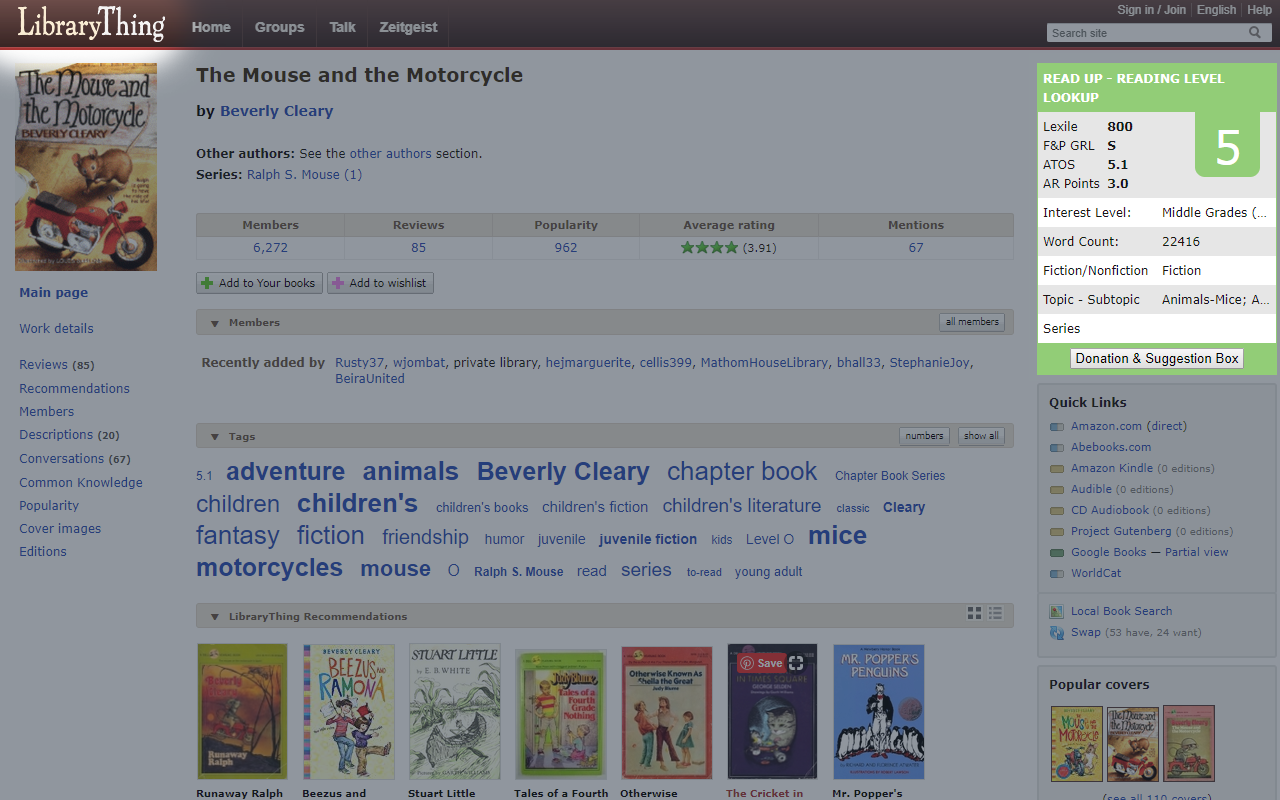 Read Up - look up a book’s reading level截图1