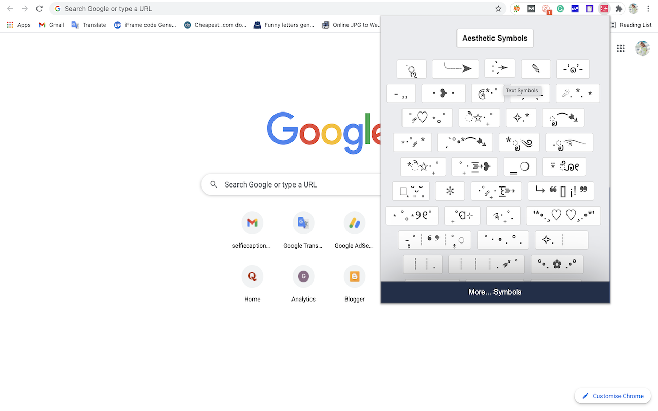 Aesthetic Symbols截图1