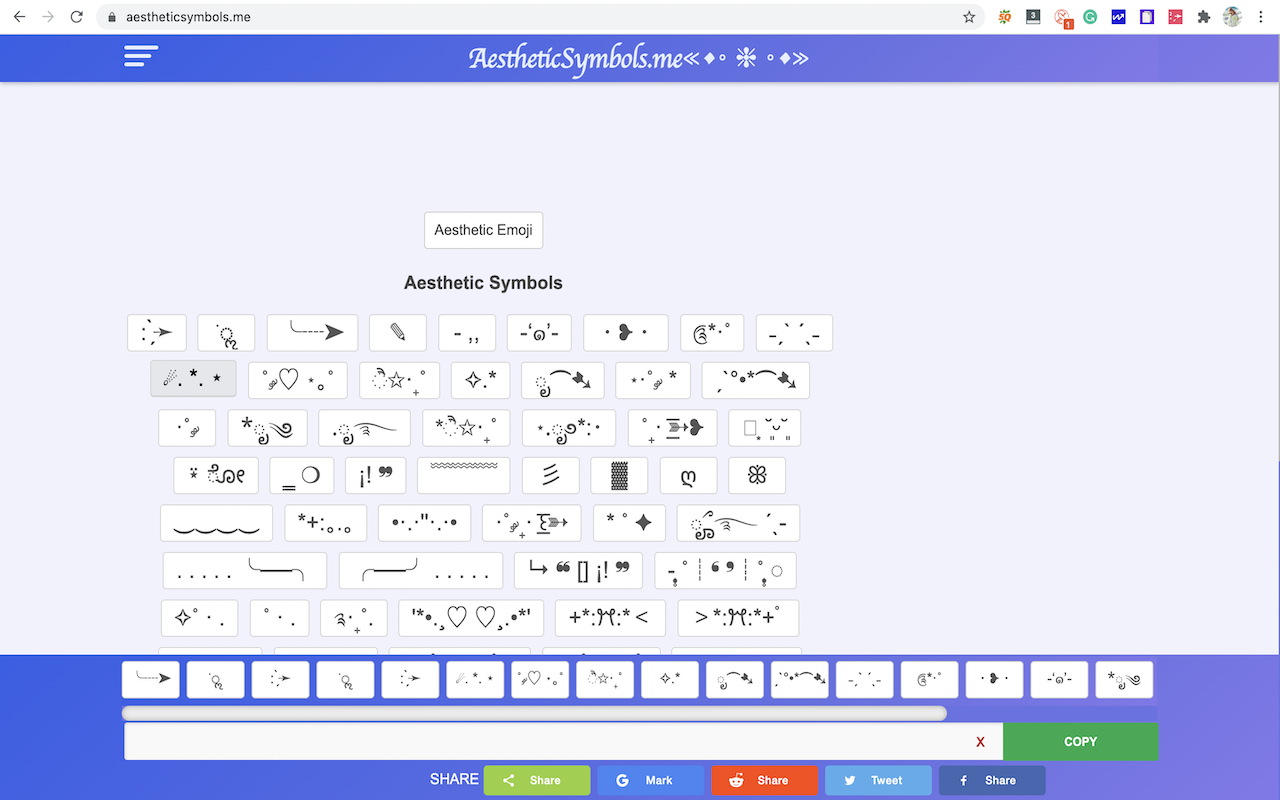 Aesthetic Symbols截图2
