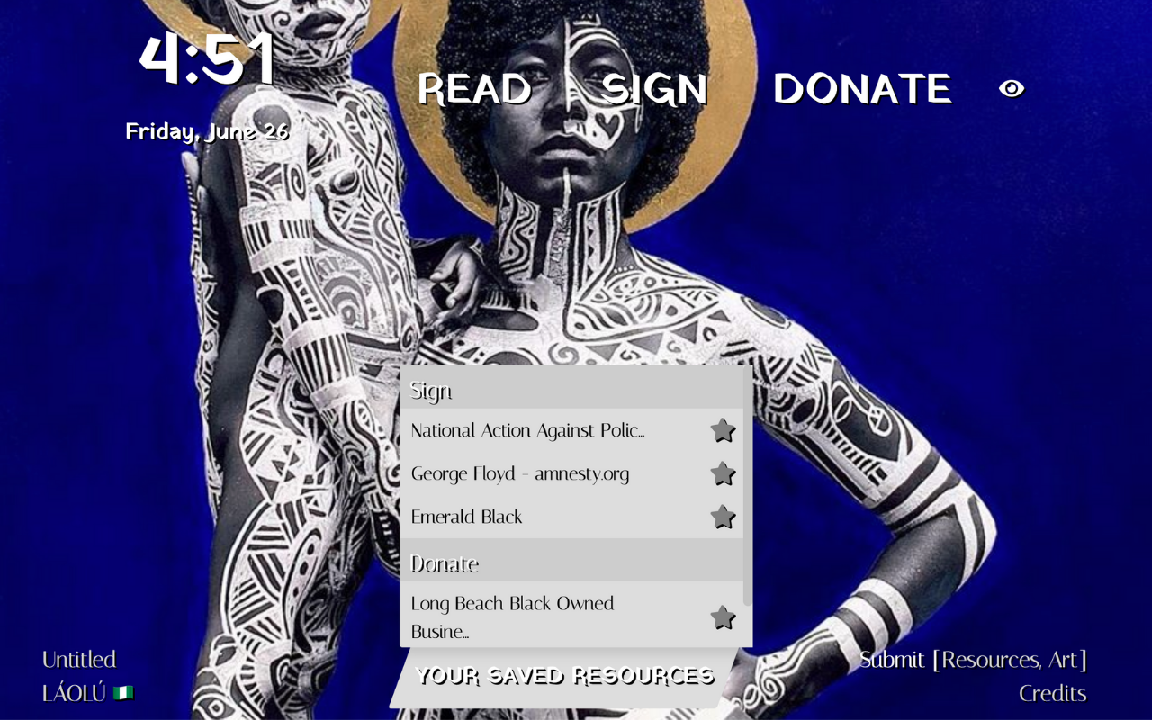 Tab for Black Lives Matter截图2