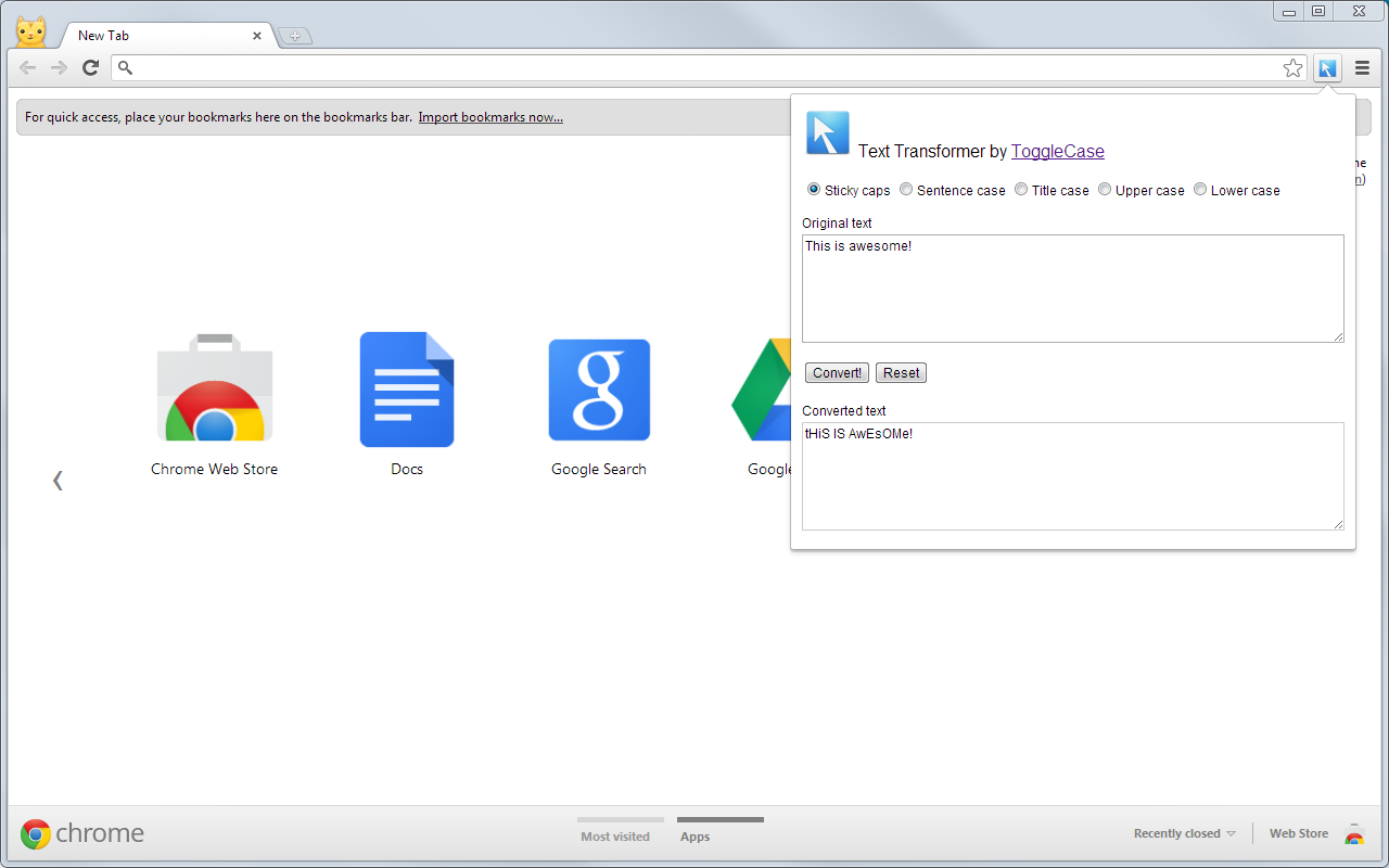 ToggleCase Text Transformer截图1