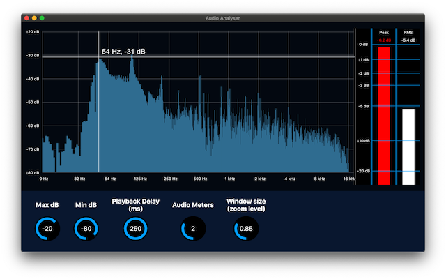 Audio Analyser Extension截图3