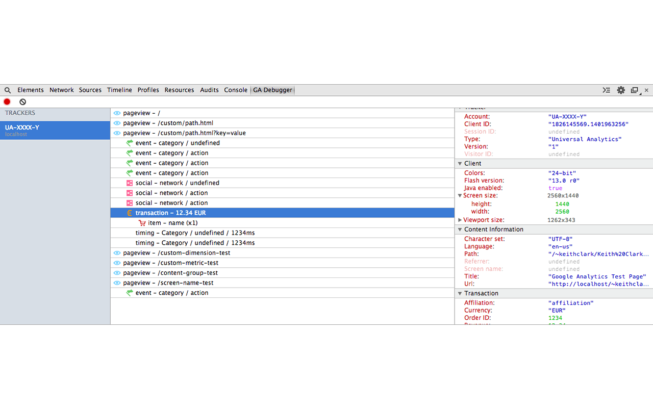 Google Analytics Debugger截图1