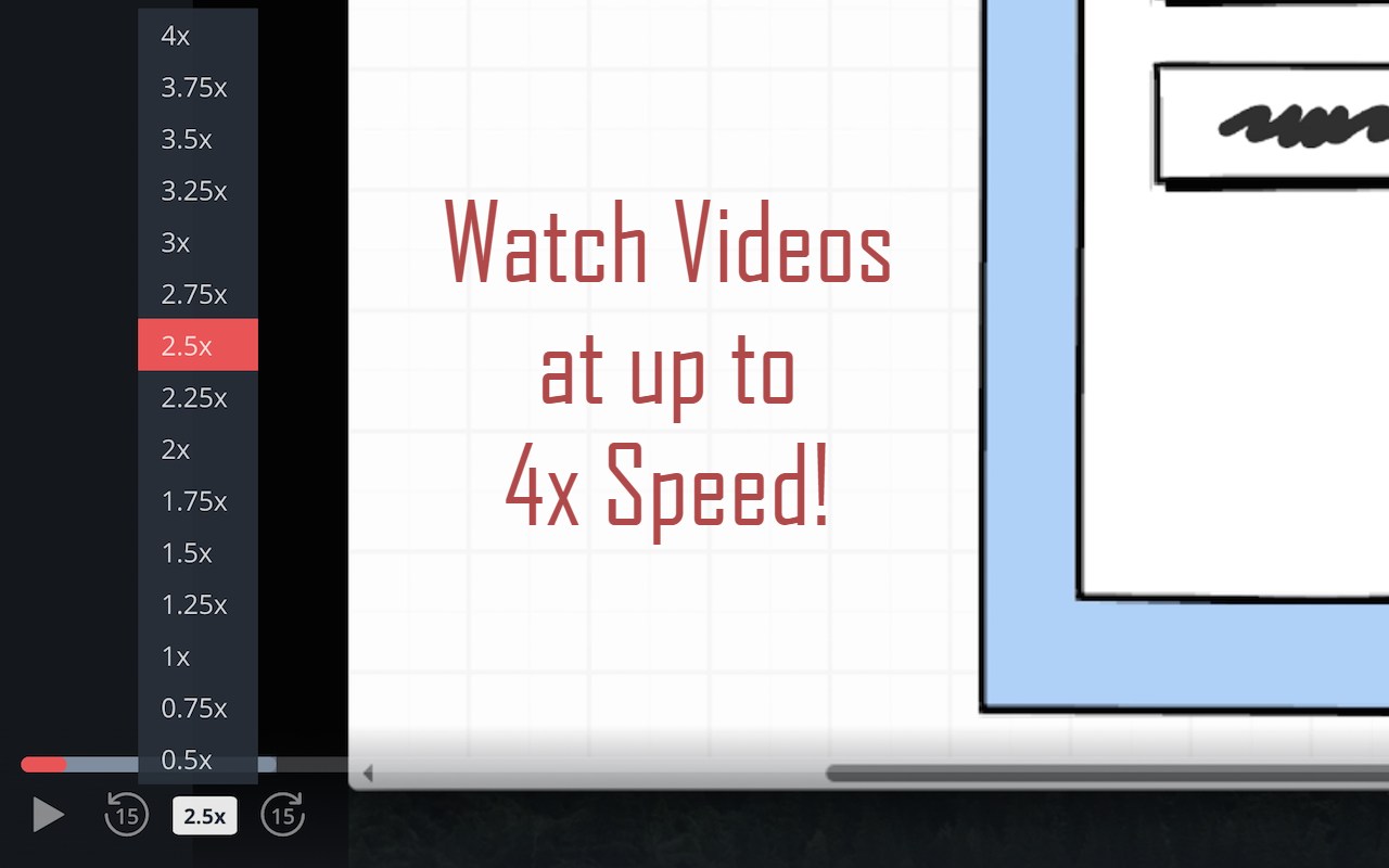 Udemy Video Playback Speed截图1