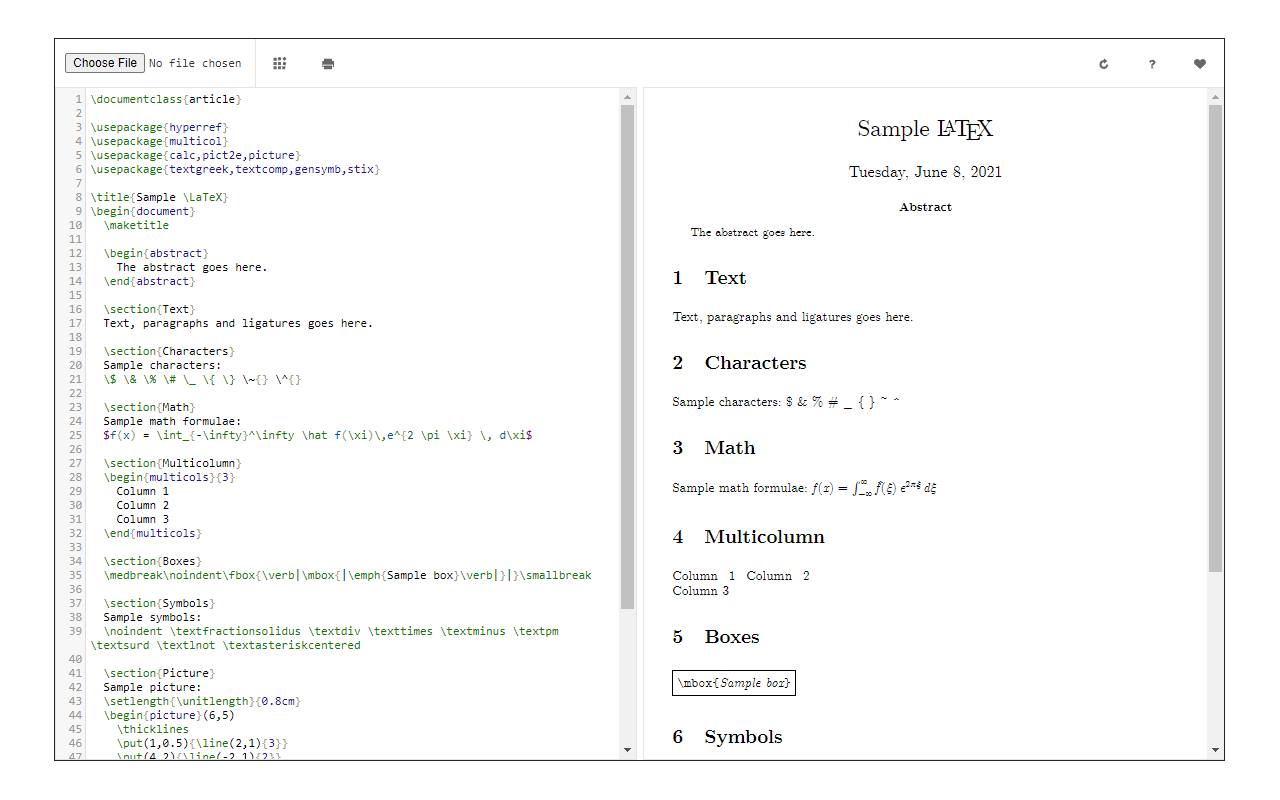 LaTeX Editor截图1