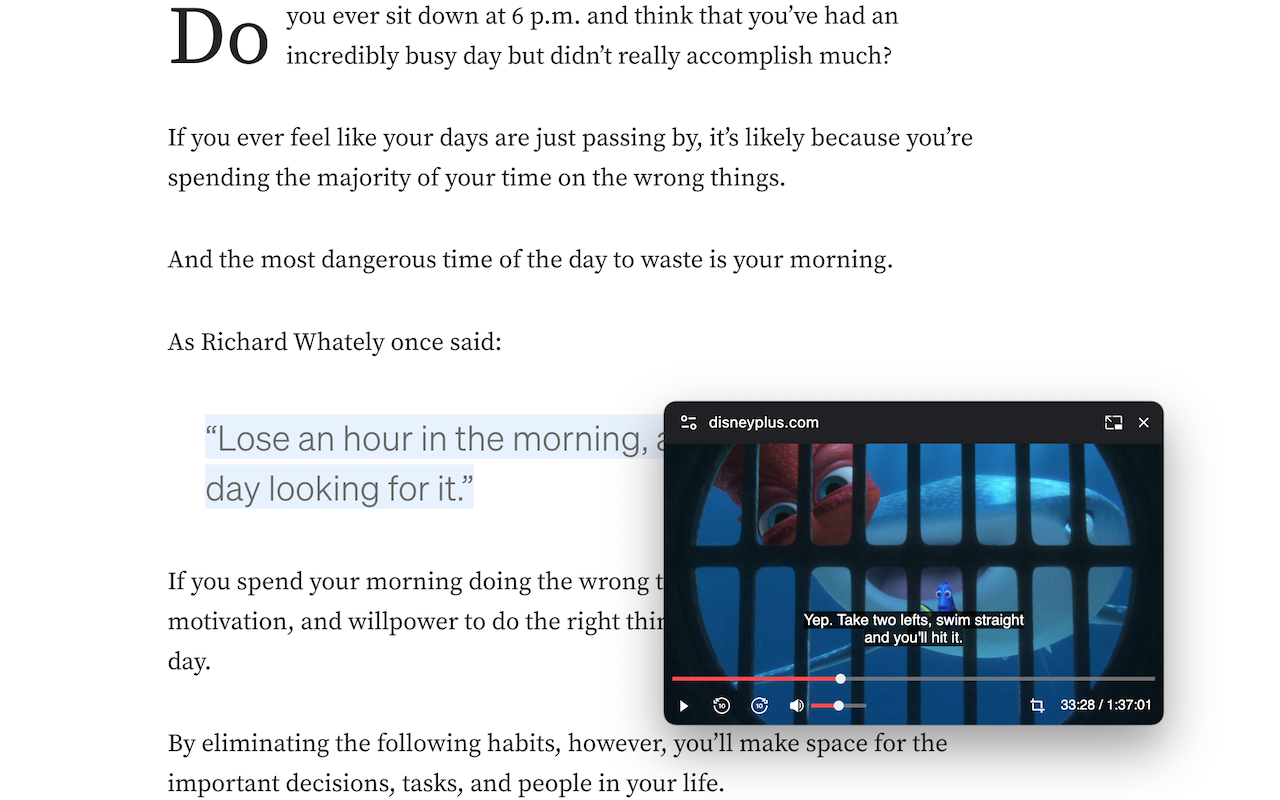 Super PiP - Picture-in-Picture with playback controls and subtitles截图5