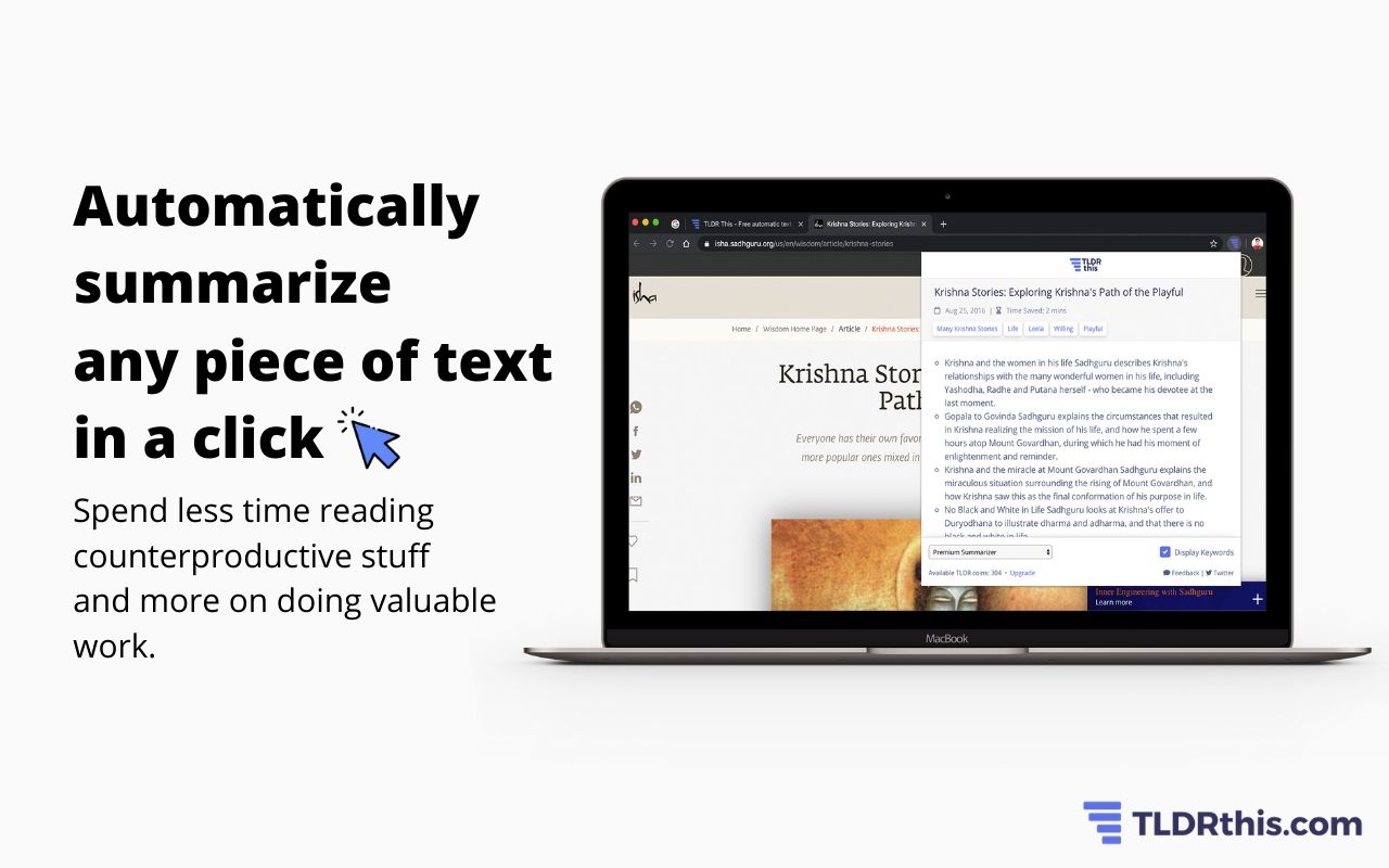 TLDR This - Free automatic text summary tool截图2