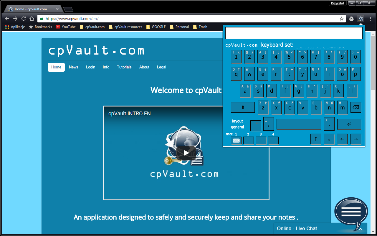 cpVault.com - Virtual Keyboard截图2